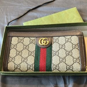 Gucci Ophidia Zip Around Wallet